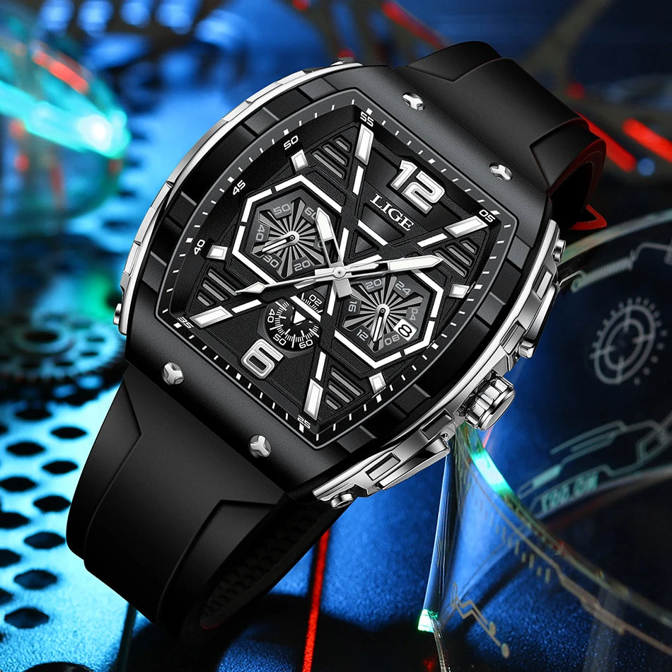 LIGE Quartz Waterproof Chronograph