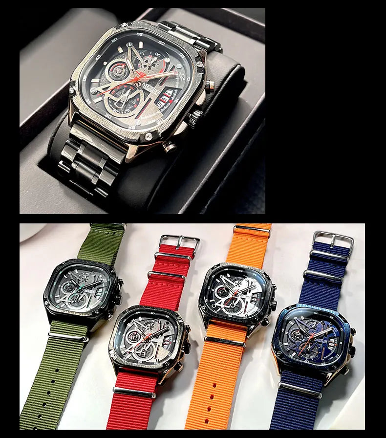 MEGIR Black Quartz Watch
