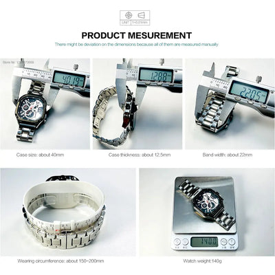 MEGIR Black Quartz Watch
