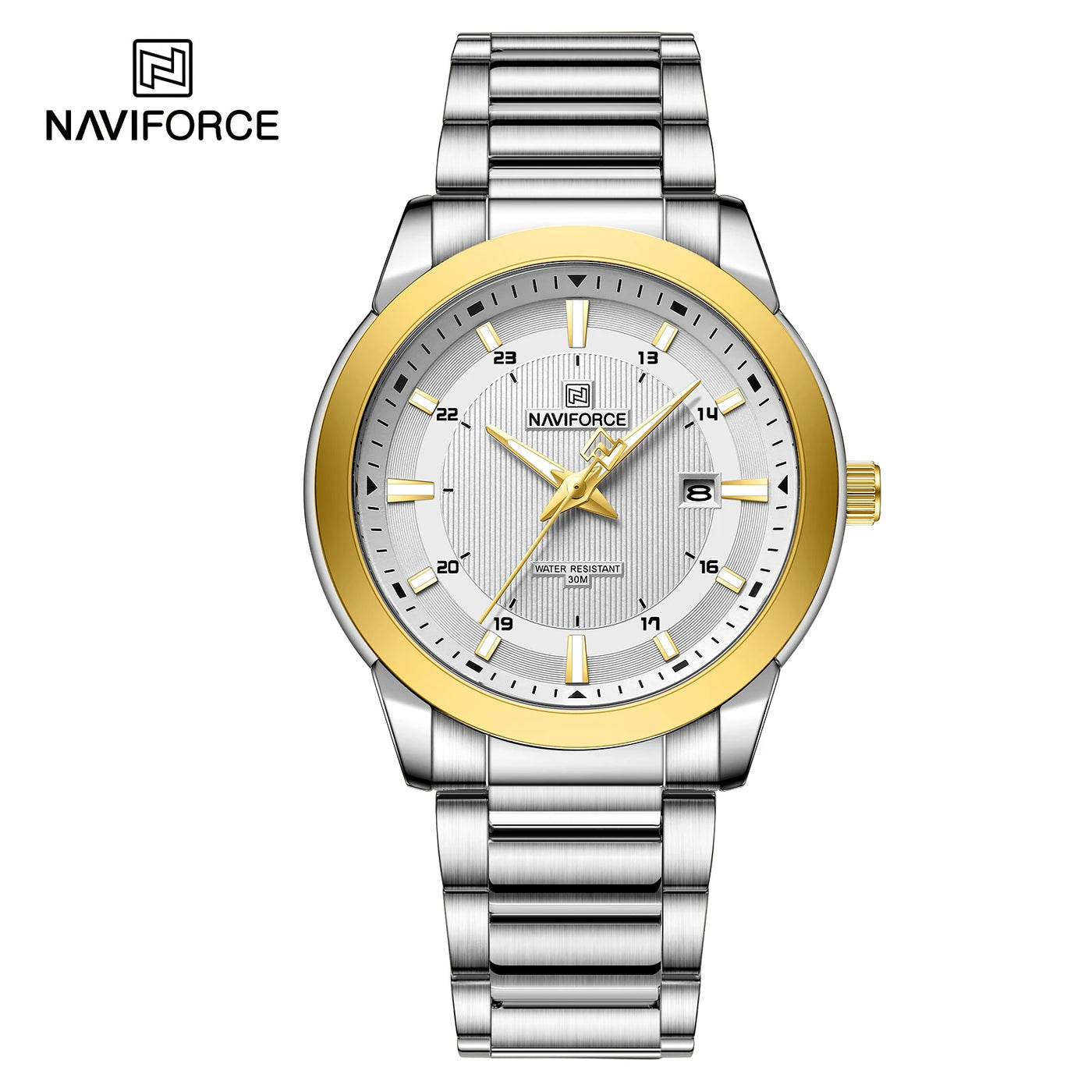 NAVIFORCE 2024 Men's Watch - Luxury Stainless Steel Sport Quartz