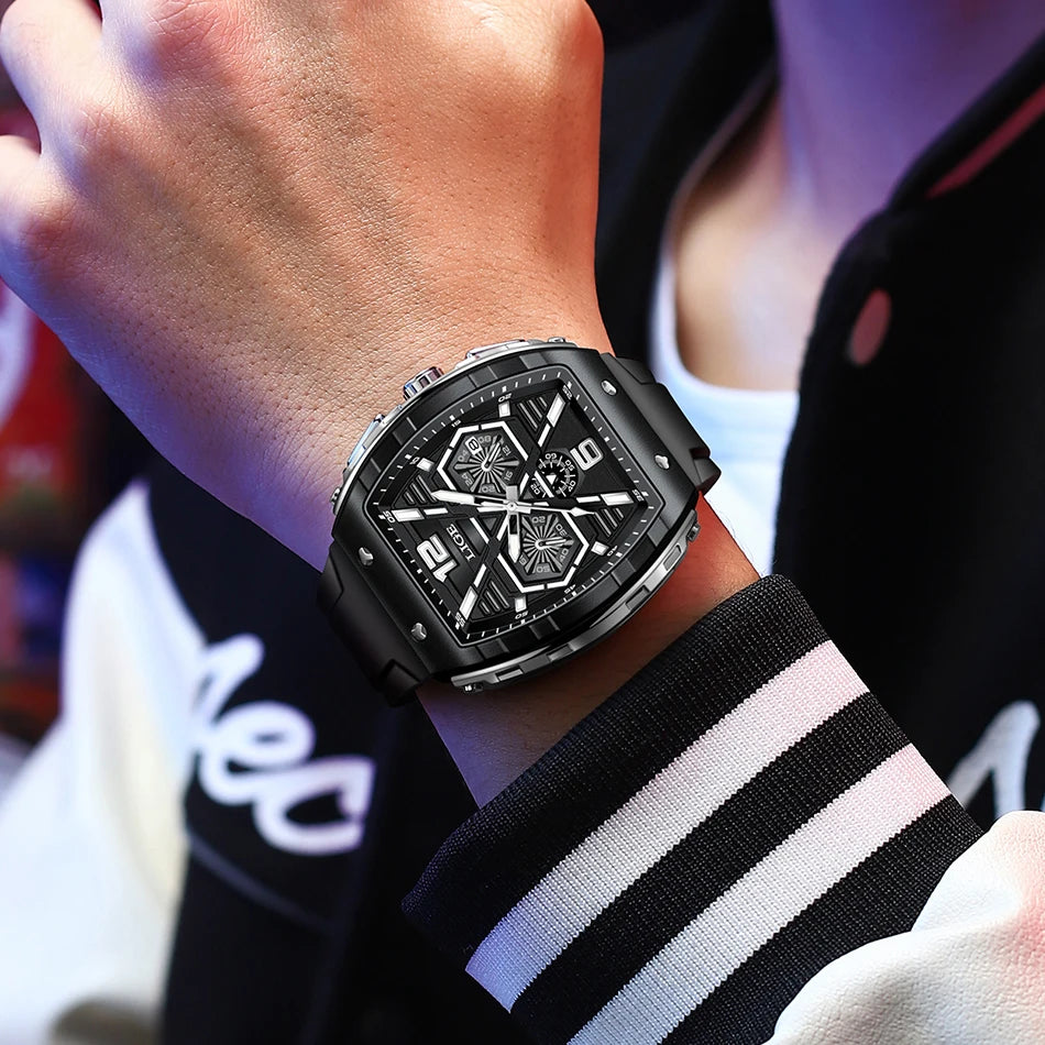 LIGE Quartz Waterproof Chronograph