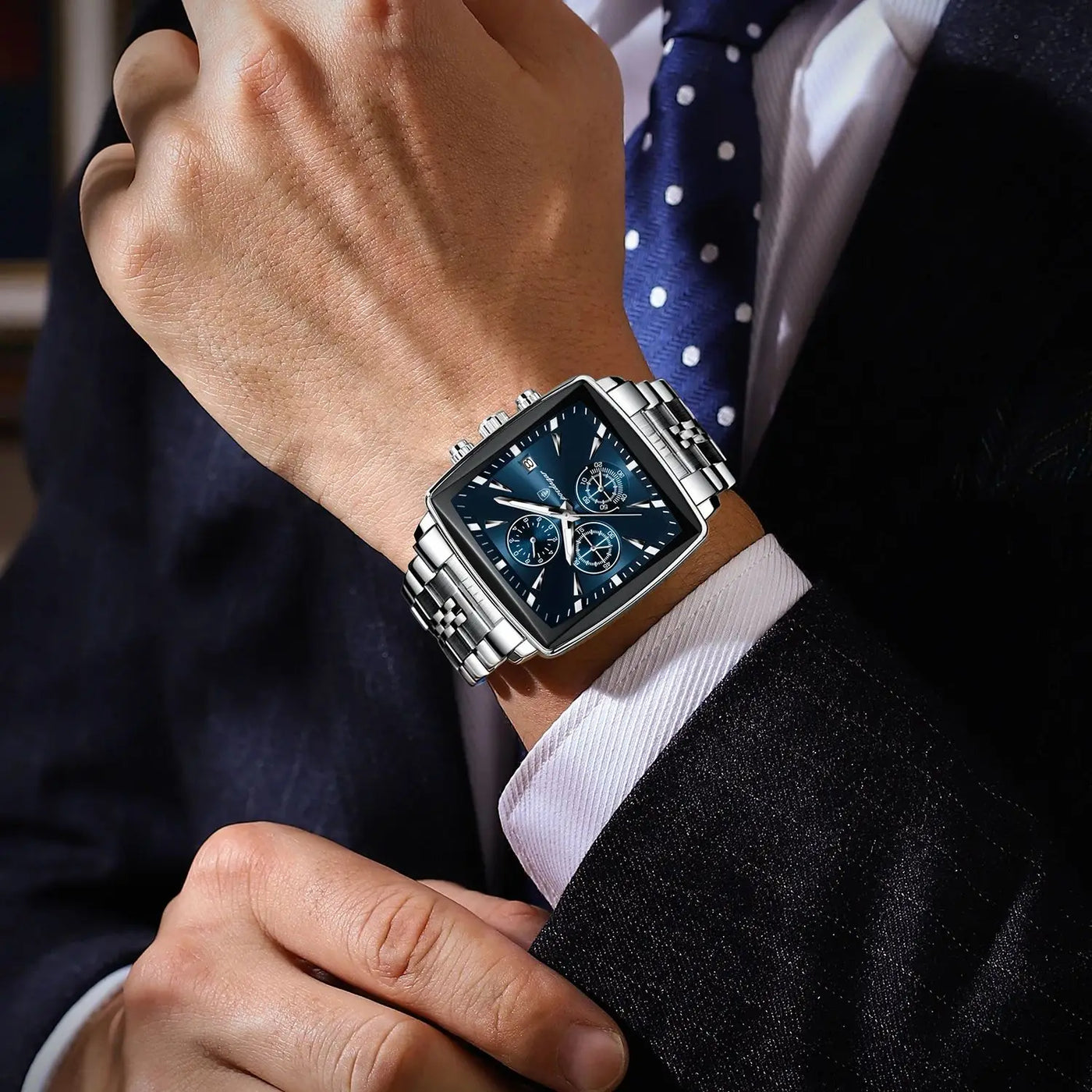 POEDAGAR Square Watch