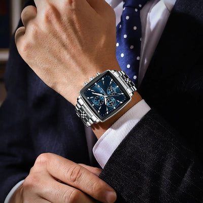 POEDAGAR Square Watch
