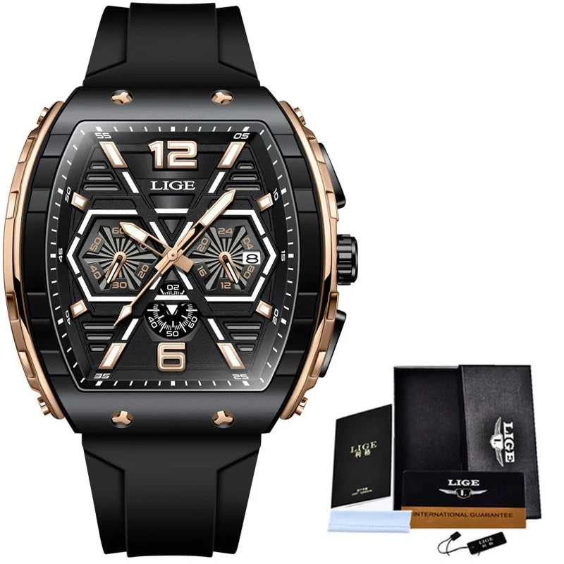LIGE Quartz Waterproof Chronograph