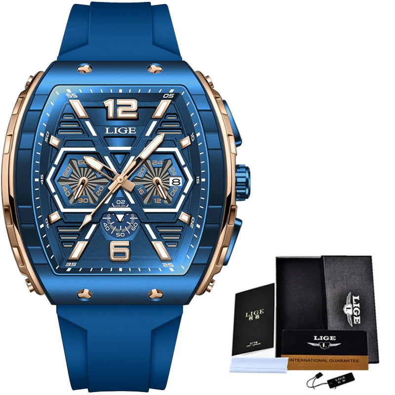 LIGE Quartz Waterproof Chronograph
