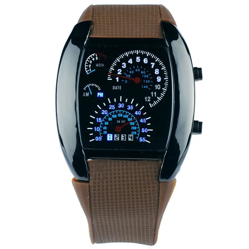 Fashion Car Design Binary Watch
