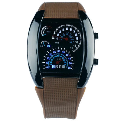 Fashion Car Design Binary Watch