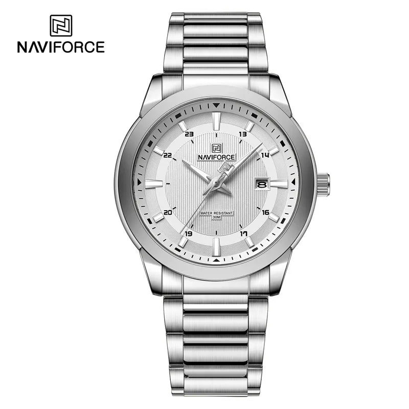 NAVIFORCE 2024 Men's Watch - Luxury Stainless Steel Sport Quartz