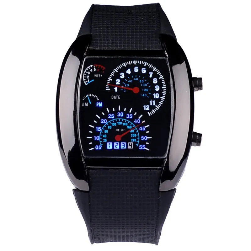 Fashion Car Design Binary Watch