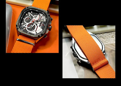 MEGIR Black Quartz Watch