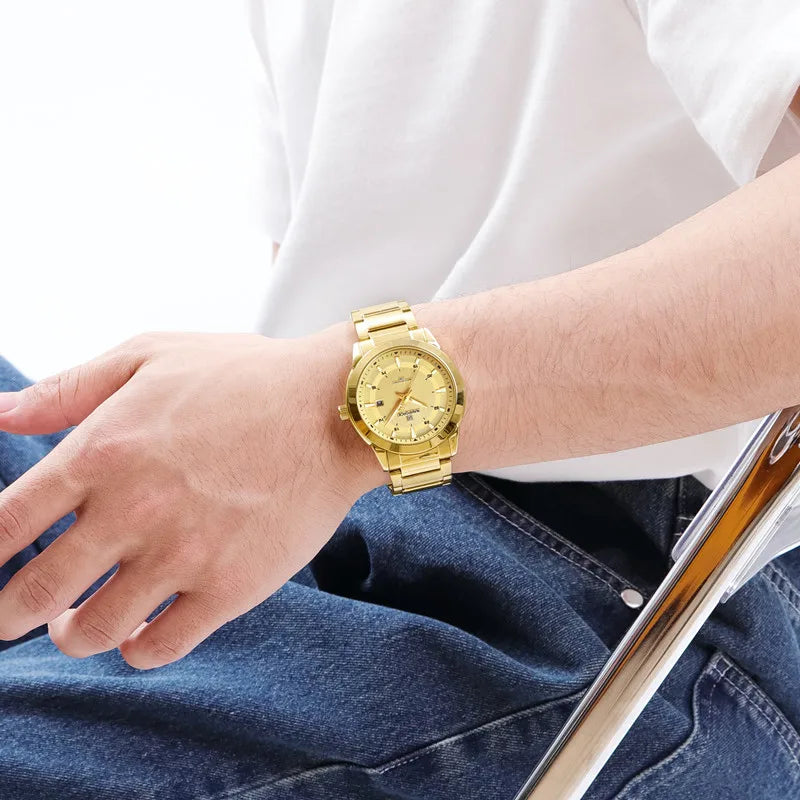 NAVIFORCE 2024 Men's Watch - Luxury Stainless Steel Sport Quartz