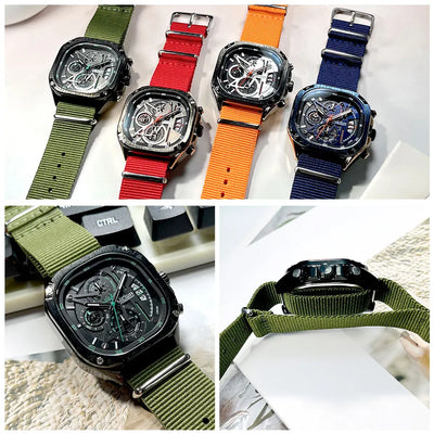 MEGIR Black Quartz Watch