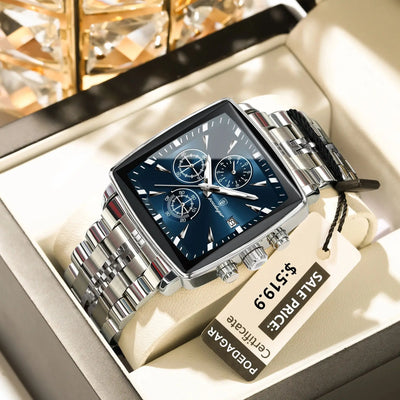 POEDAGAR Square Watch