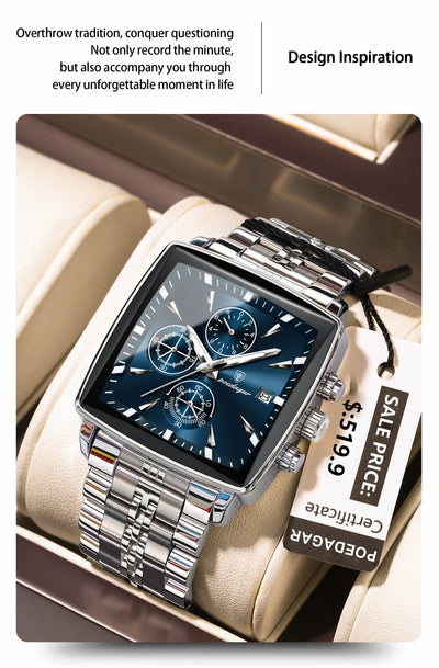 POEDAGAR Square Watch