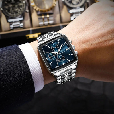 POEDAGAR Square Watch