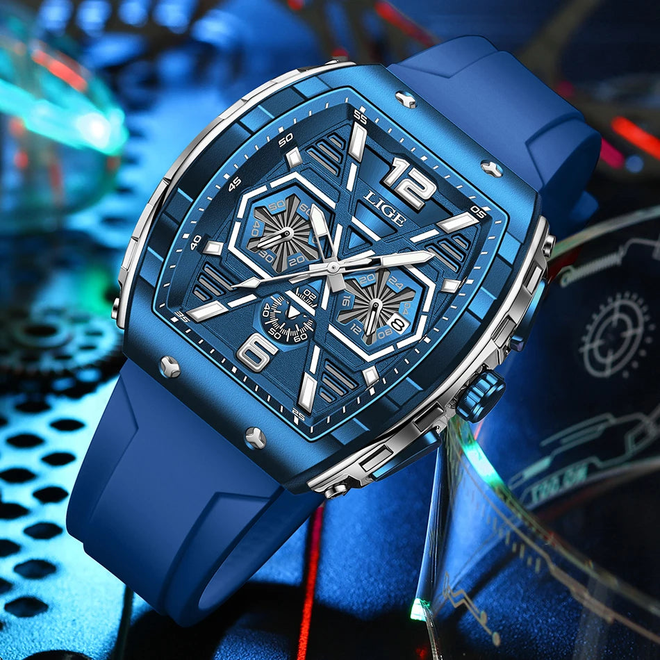 LIGE Quartz Waterproof Chronograph
