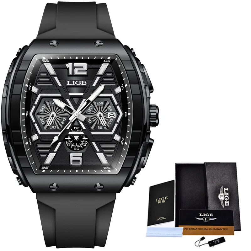 LIGE Quartz Waterproof Chronograph
