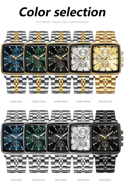 POEDAGAR Square Watch