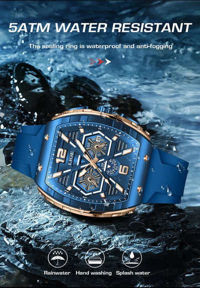 LIGE Quartz Waterproof Chronograph