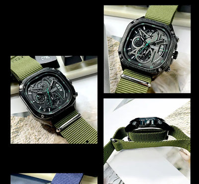 MEGIR Black Quartz Watch