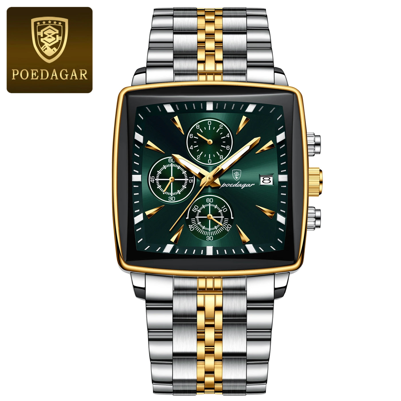 POEDAGAR Square Watch