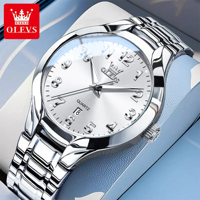 OLEVS 3650 Men's Gold Watch - Classic Luxury Quartz Wristwatch